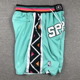 Pantalon Corto De Bolsillo San Antonio Spurs 2024 Verde/Negro City Edition