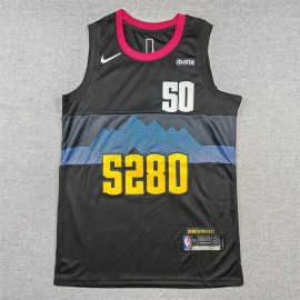 Camiseta Aaron Gordon #50 Denver Nuggets 2024 Negro City Edition