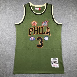 Camiseta Allen Iverson #3 Philadelphia 76ers 2024 Verde
