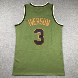 Camiseta Allen Iverson #3 Philadelphia 76ers 2024 Verde Camiseta Allen Iverson #3 Philadelphia 76ers 2024 Verde
