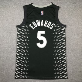 Camiseta Anthony Edwards #5 Minnesota Timberwolves 2024 Gris/Negro Camiseta Anthony Edwards #5 Minnesota Timberwolves 2024 Gris/Negro