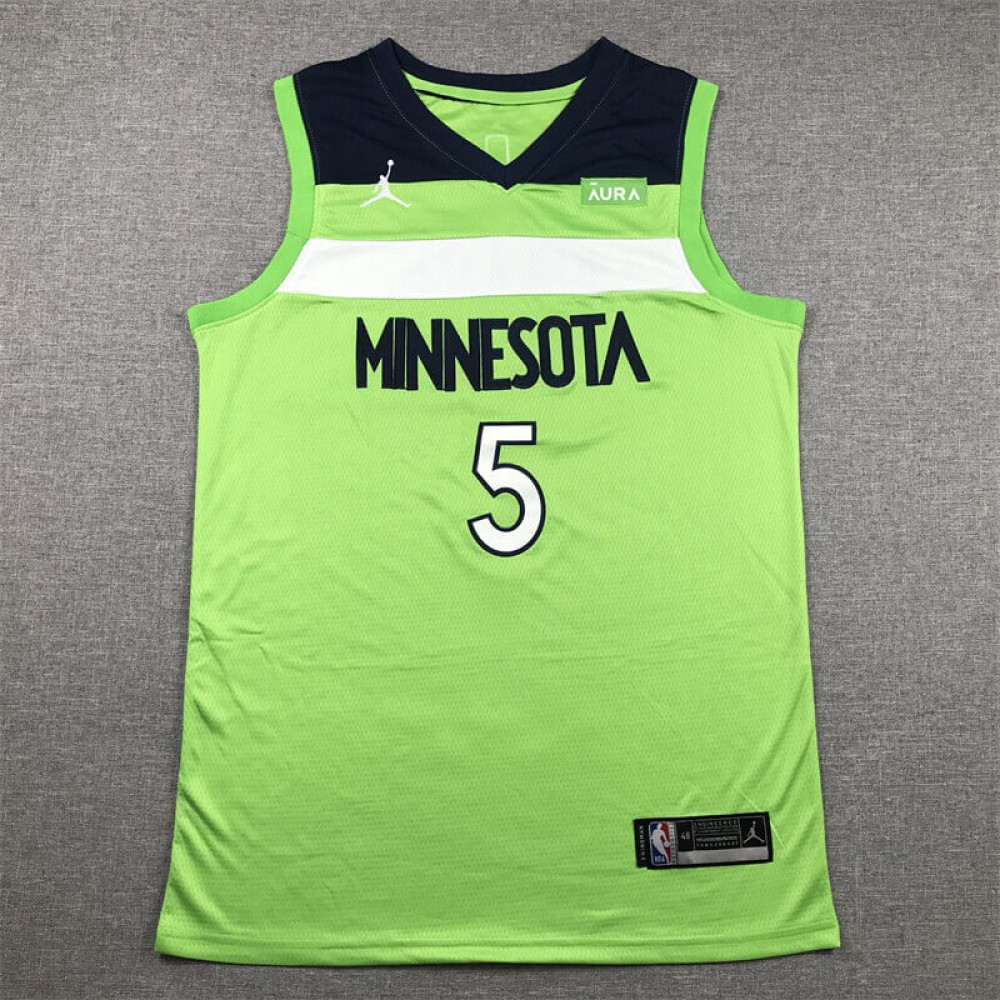 Camiseta Anthony Edwards #5 Minnesota Timberwolves 2024 Verde Camiseta Anthony Edwards #5 Minnesota Timberwolves 2024 Verde