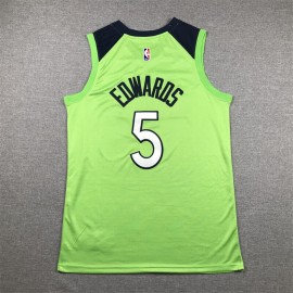 Camiseta Anthony Edwards #5 Minnesota Timberwolves 2024 Verde Camiseta Anthony Edwards #5 Minnesota Timberwolves 2024 Verde