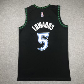 Camiseta Anthony Edwards #5 Minnesota Timberwolves Edición Clasico Negro Camiseta Anthony Edwards #5 Minnesota Timberwolves Edición Clasico Negro