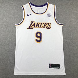 Camiseta Bronny James #9 Los Angeles Lakers 2024 Blanco