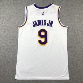 Camiseta Bronny James #9 Los Angeles Lakers 2024 Blanco Camiseta Bronny James #9 Los Angeles Lakers 2024 Blanco