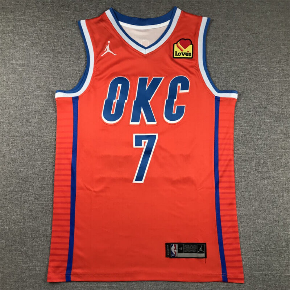 Camiseta Chet Holmgren #7 Oklahoma City Thunder 2024 Naranja Statement Edition Camiseta Chet Holmgren #7 Oklahoma City Thunder 2024 Naranja Statement Edition