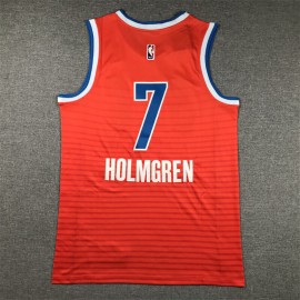 Camiseta Chet Holmgren #7 Oklahoma City Thunder 2024 Naranja Statement Edition Camiseta Chet Holmgren #7 Oklahoma City Thunder 2024 Naranja Statement Edition
