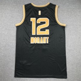 Camiseta Ja Morant #12 Memphis Grizzlies 2024 Negro/Oro Select Series Camiseta Ja Morant #12 Memphis Grizzlies 2024 Negro/Oro Select Series