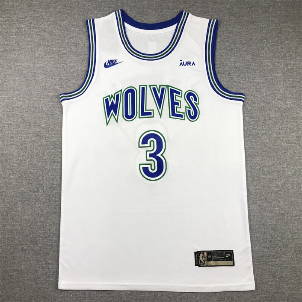 Camiseta Jaden McDaniels #3 Minnesota Timberwolves Blanco Edición Clasico Camiseta Jaden McDaniels #3 Minnesota Timberwolves Blanco Edición Clasico