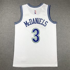 Camiseta Jaden McDaniels #3 Minnesota Timberwolves Blanco Edición Clasico Camiseta Jaden McDaniels #3 Minnesota Timberwolves Blanco Edición Clasico