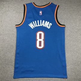 Camiseta Jalen Williams #8 Oklahoma City Thunder 2024 Azul Camiseta Jalen Williams #8 Oklahoma City Thunder 2024 Azul