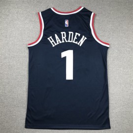 Camiseta James Harden #1 Los Angeles Clippers 2024 Azul Marino Camiseta James Harden #1 Los Angeles Clippers 2024 Azul Marino
