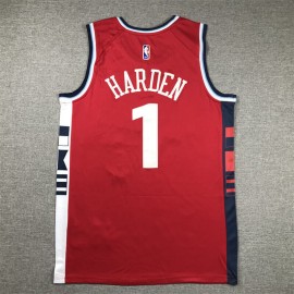 Camiseta James Harden #1 Los Angeles Clippers 2024 Rojo Camiseta James Harden #1 Los Angeles Clippers 2024 Rojo