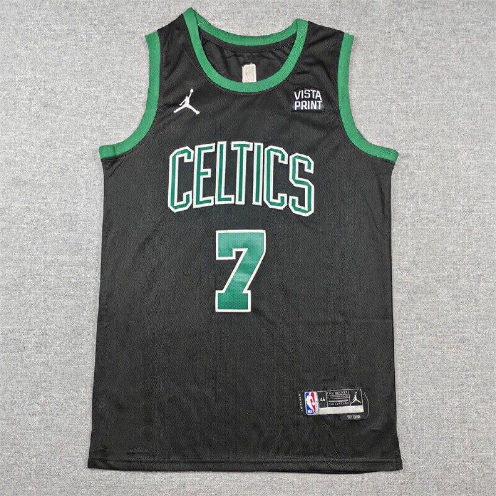 Camiseta Jaylen Brown #7 Boston Celtics 2024 Negro Camiseta Jaylen Brown #7 Boston Celtics 2024 Negro
