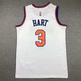 Camiseta Josh Hart #3 New York Knicks 2024 Blanco Camiseta Josh Hart #3 New York Knicks 2024 Blanco