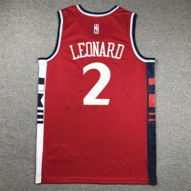 Camiseta Kawhi Leonard #2 Los Angeles Clippers 2024 Rojo Camiseta Kawhi Leonard #2 Los Angeles Clippers 2024 Rojo