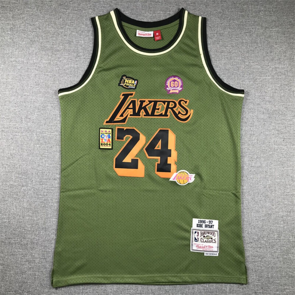 Camiseta Kobe Bryant #24 Los Angeles Lakers 2024 Verde Camiseta Kobe Bryant #24 Los Angeles Lakers 2024 Verde