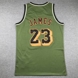 Camiseta LeBron James #23 Los Angeles Lakers 2024 Verde Camiseta LeBron James #23 Los Angeles Lakers 2024 Verde