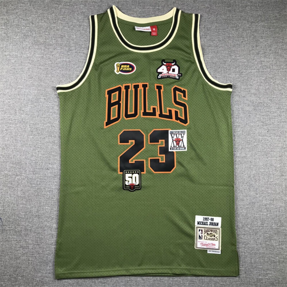 Camiseta Michael Jordan #23 Chicago Bulls 2024 Verde Camiseta Michael Jordan #23 Chicago Bulls 2024 Verde