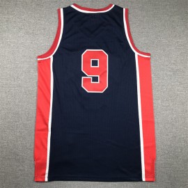 Camiseta Michael Jordan #9 USA 1984 Azul Marino/Rojo Edición Clasico Camiseta Michael Jordan #9 USA 1984 Azul Marino/Rojo Edición Clasico