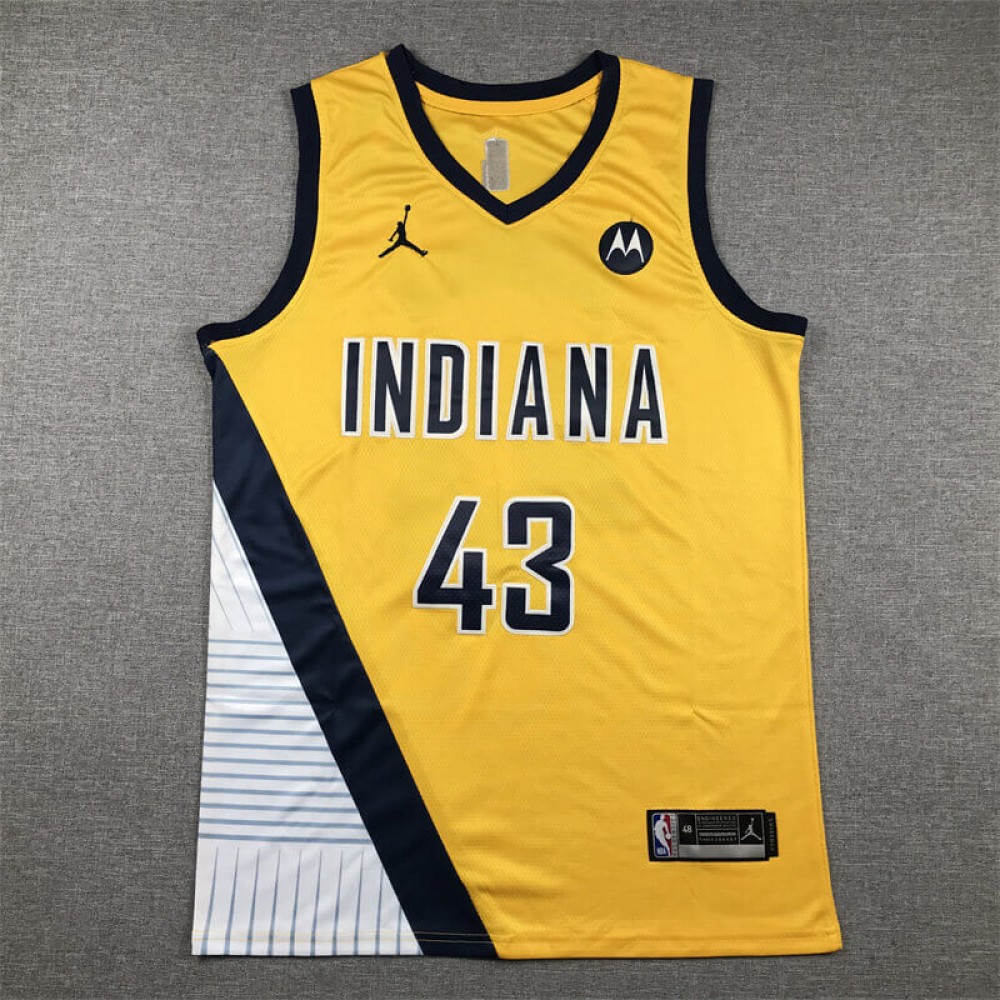 Camiseta Pascal Siakam #43 Indiana Pacers 2024 Amarillo Camiseta Pascal Siakam #43 Indiana Pacers 2024 Amarillo