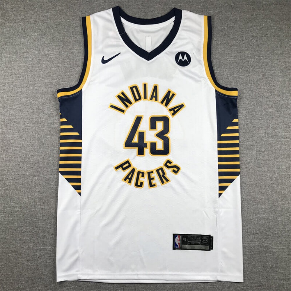 Camiseta Pascal Siakam #43 Indiana Pacers 2024 Blanco Camiseta Pascal Siakam #43 Indiana Pacers 2024 Blanco