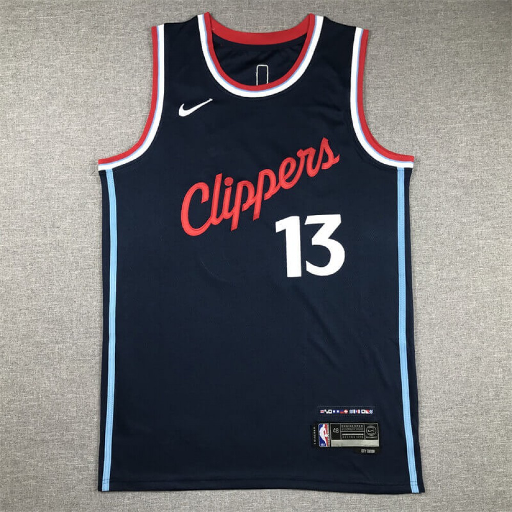 Camiseta Paul George #13 Los Angeles Clippers 2024 Azul Marino Camiseta Paul George #13 Los Angeles Clippers 2024 Azul Marino