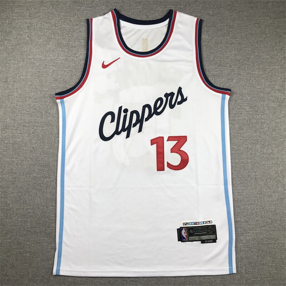Camiseta Paul George #13 Los Angeles Clippers 2024 Blanco Camiseta Paul George #13 Los Angeles Clippers 2024 Blanco