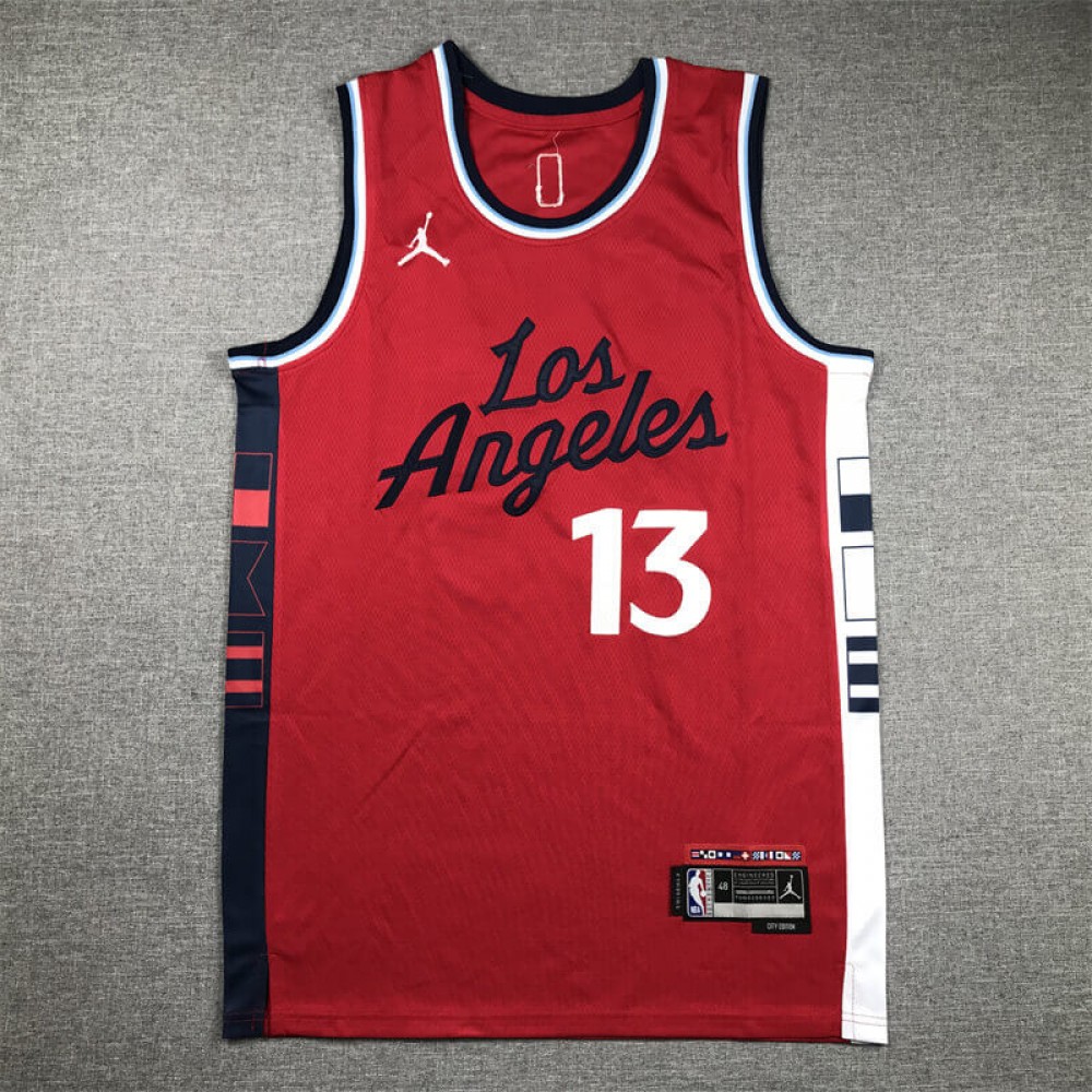 Camiseta Paul George #13 Los Angeles Clippers 2024 Rojo Camiseta Paul George #13 Los Angeles Clippers 2024 Rojo