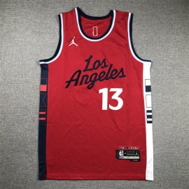 Camiseta Paul George #13 Los Angeles Clippers 2024 Rojo