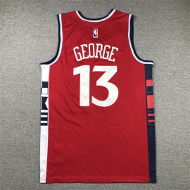 Camiseta Paul George #13 Los Angeles Clippers 2024 Rojo Camiseta Paul George #13 Los Angeles Clippers 2024 Rojo