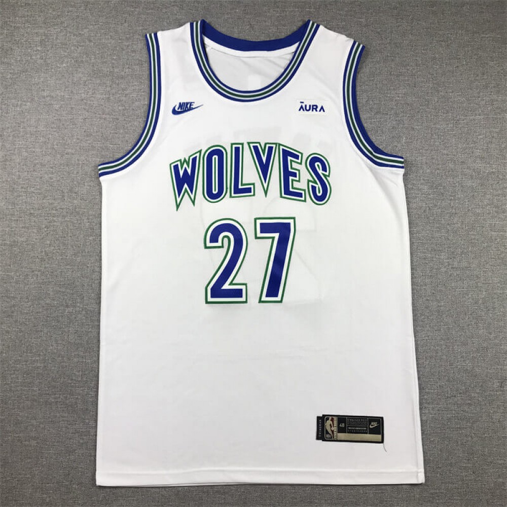 Camiseta Rudy Gobert #27 Minnesota Timberwolves Blanco Edición Clasico Camiseta Rudy Gobert #27 Minnesota Timberwolves Blanco Edición Clasico