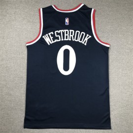 Camiseta Russell Westbrook #0 Los Angeles Clippers 2024 Azul Marino Camiseta Russell Westbrook #0 Los Angeles Clippers 2024 Azul Marino