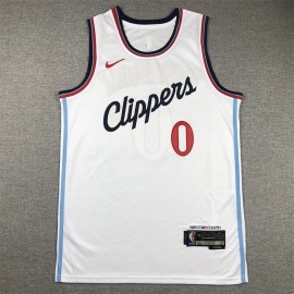 Camiseta Russell Westbrook #0 Los Angeles Clippers 2024 Blanco