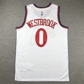 Camiseta Russell Westbrook #0 Los Angeles Clippers 2024 Blanco Camiseta Russell Westbrook #0 Los Angeles Clippers 2024 Blanco
