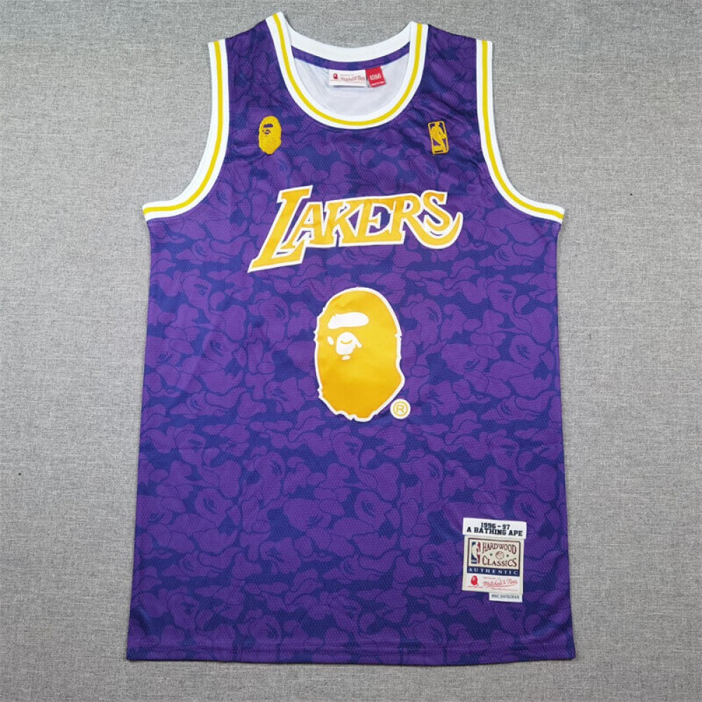 Camiseta Bape #93 Los Angeles Lakers Púrpura Camiseta Bape #93 Los Angeles Lakers Púrpura
