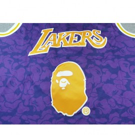 Camiseta Bape #93 Los Angeles Lakers Púrpura Camiseta Bape #93 Los Angeles Lakers Púrpura