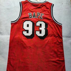 Camiseta Bape #93 Miami Heat 1993 Retro Rojo Camiseta Bape #93 Miami Heat 1993 Retro Rojo