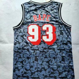 Camiseta Bape #93 Miami Heat Retro Gris Camiseta Bape #93 Miami Heat Retro Gris