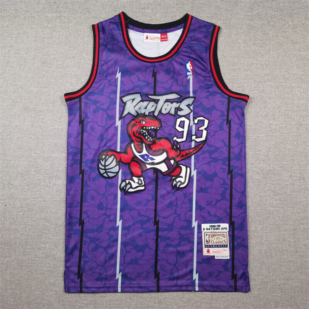 Camiseta Bape #93 Toronto Raptors Púrpura Camiseta Bape #93 Toronto Raptors Púrpura