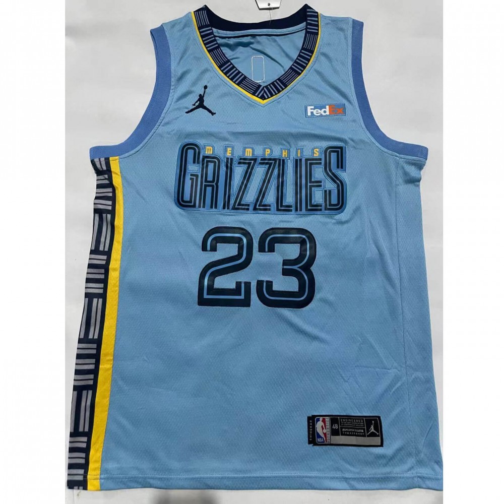 Camiseta Derrick Rose #23 Memphis Grizzlies Azul Claro Camiseta Derrick Rose #23 Memphis Grizzlies Azul Claro