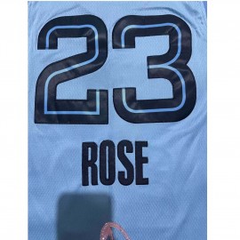Camiseta Derrick Rose #23 Memphis Grizzlies Azul Claro Camiseta Derrick Rose #23 Memphis Grizzlies Azul Claro