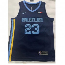 Camiseta Derrick Rose #23 Memphis Grizzlies Azul Oscuro