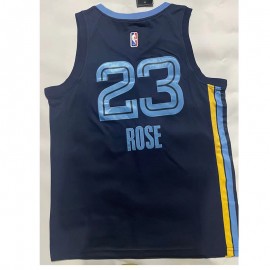 Camiseta Derrick Rose #23 Memphis Grizzlies Azul Oscuro Camiseta Derrick Rose #23 Memphis Grizzlies Azul Oscuro