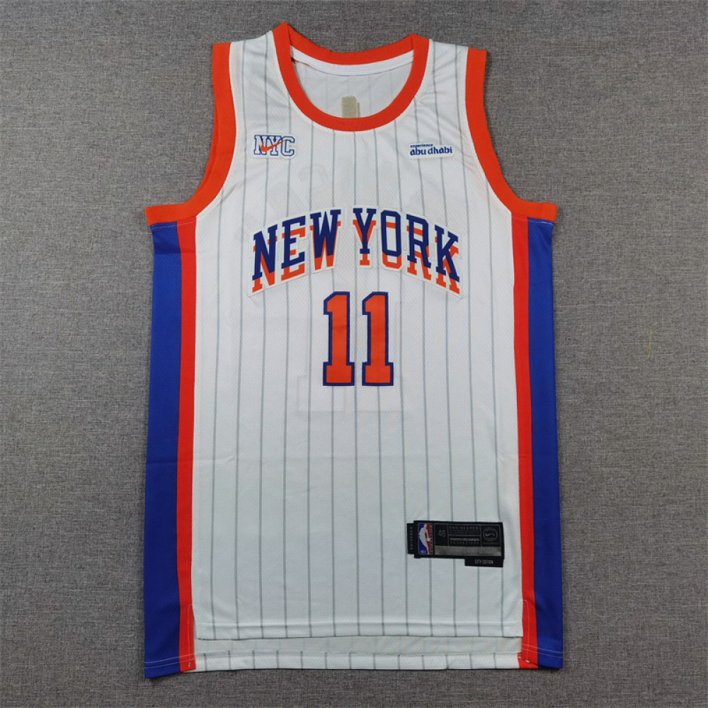 Camiseta Jalen Brunson #11 New York Knicks 2025 Blanco City Edition Camiseta Jalen Brunson #11 New York Knicks 2025 Blanco City Edition
