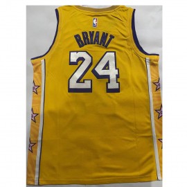 Camiseta Kobe Bryant #24 Los Angeles Lakers Amarillo Camiseta Kobe Bryant #24 Los Angeles Lakers Amarillo