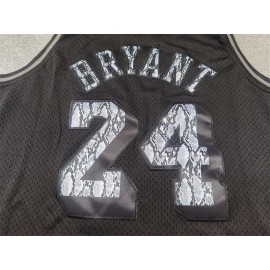 Camiseta Kobe Bryant #24 Los Angeles Lakers Retro Negro con Estampado de Serpiente Camiseta Kobe Bryant #24 Los Angeles Lakers Retro Negro con Estampado de Serpiente
