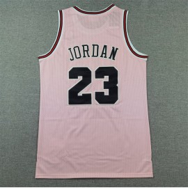 Camiseta Michael Jordan #23 Chicago Bulls Retro Rosa Camiseta Michael Jordan #23 Chicago Bulls Retro Rosa