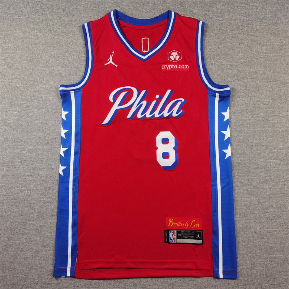 Camiseta Paul George #8 Philadelphia 76ers Rojo Camiseta Paul George #8 Philadelphia 76ers Rojo